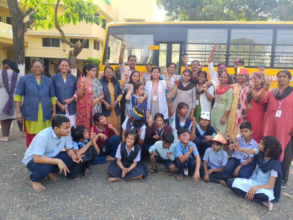 Celebration of Holi at Kalpataru Special School